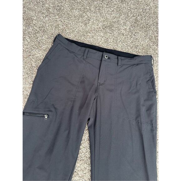 Patagonia Women’s 8 Happy Hike Pants Gray Straight Leg Gorpcore Lightweight - Picture 11 of 13